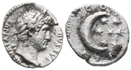 Roman Imperial
Hadrian, 117-138. Denarius (Silver), uncertain mint in the East, circa 128-130. HADRIANVS AVGVSTVS P P Laureate head of Hadrian to righ...