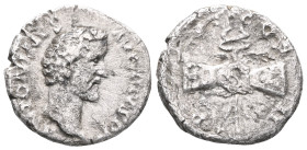 Antoninus Pius AD 138-161. Rome
Denar AR
IMP T AEL CAES HADR ANTONINVS, bare head right / AVG PIVS P M T R P COS II P P, clasped hands holding caduceu...