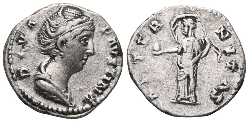 FAUSTINA I (died 141 AD). Diva Faustina maior. Denarius. After 141 AD. Rome. Obv...