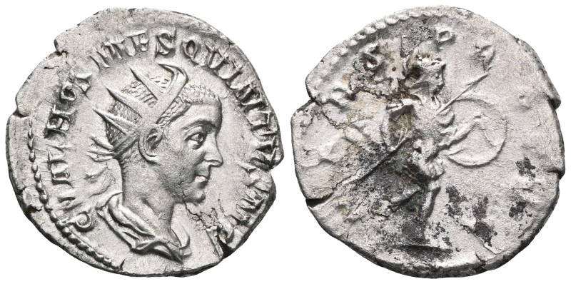 Roman Imperial Hostilian, Caesar (250-251 AD). Rome. AR Antoninianus Obv: C VALE...