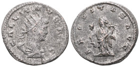 Roman Imperial
Gallienus (253-268) Bl silvered Antoninianus (Silvered bronze). Antioch, 263
Obv: GALLIENVS AVG, radiate, draped, and cuirassed bust ri...