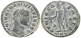 Roman Imperial
Galerius Maximianus (305-311), AE follis (Bronze), Heraclea.
Obv: IMP C GAL VAL MAXIMIANVS P F AVG, laureate bust of Maximianus right.
...