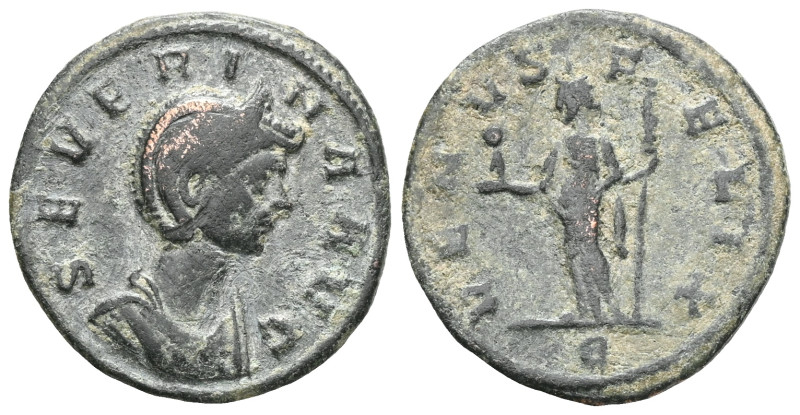 Severina, Augusta, 270-275. Denarius (Bronze), Rome, 275. SEVERINA AVG Diademed ...