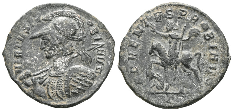 Probus, 276-282. Antoninianus (Bronze), Rome, 277. VIRTVS PROBI AVG Radiate, hel...