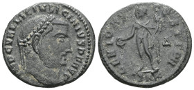 Roman Imperial
Licinius I. A.D. 308-324. Æ Follis . Cyzicus mint, A.D. 313-315. IMP C VAL LICIN LICINIVS P F AVG, laureate head right / GENIO AVGVSTI ...