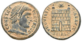 Roman Imperial
Constantine II, Caesar, 316-337. Follis (bronze), Cyzicus. Struck 325-326. CONSTANTINVS IVN NOB C, laureate, draped and cuirassed bust ...