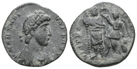 Roman Imperial
ARCADIUS (383-408) AE centenionalis (Bronze) Constantinople, 395-402.
Obv: D N ARCADI-VS P F AVG - diademed, draped and cuirassed bust ...