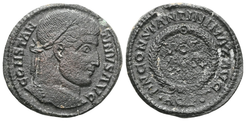 Roman Imperial Constantine II, as Caesar, AE. Siscia, AD 320-321. laureate head ...