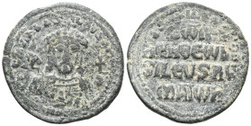 Byzantine
Constantine VII Porphyrogenitus, with Romanus I, 913-959. Follis (Bronze), Constantinople. +RⲰmAҺ bASILЄVS RⲰm Facing bust of Romanus I, bea...