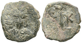 Byzantine
John III Ducas (Vatatzes), emperor of Nicaea, 1222-1254. Trachy (Bronze), Magnesia. (MHP) - ΘV The Virgin, nimbate, standing facing, orans. ...