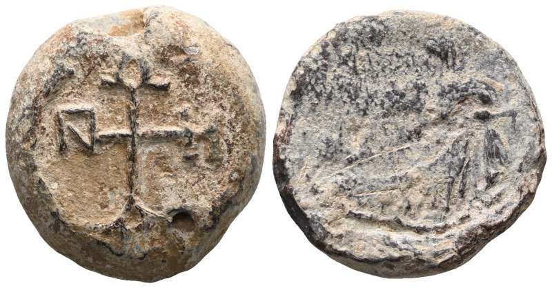 Byzantine Lead Seals, 7th - 13th Centuries
 Weight:23,7 gr Diameter:21,7 mm