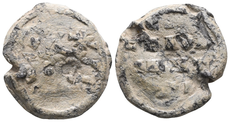 Byzantine Lead Seals, 7th - 13th Centuries
 Weight:5,5 gr Diameter:19,8 mm