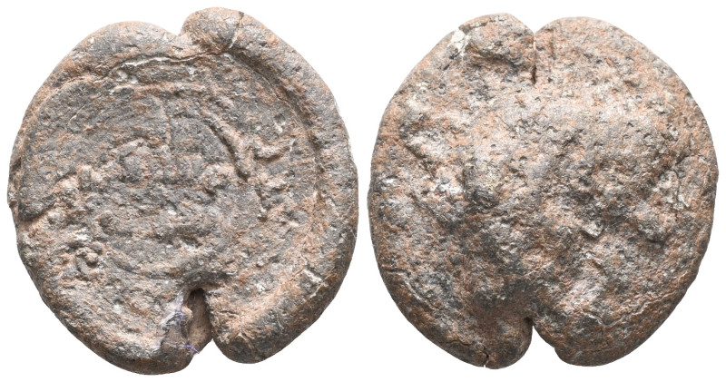 Byzantine Lead Seals, 7th - 13th Centuries
 Weight:9,2 gr Diameter:21,8 mm