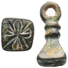 ANCIENT ROMAN BRONZE STAMP SEAL.(1st-2nd century).Ae.