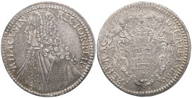 Medieval and World Coins
CROATIA. Republic of Ragusa (Dubrovnik). Tallero (1763).
Obv : RHACVSIN RECTOR REIP.
Male bust left, with long wig and fur-tr...