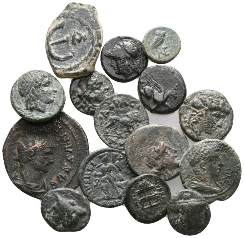 ANCIENT BRONZE COINS.SOLD AS SEEN.NO RETURN.
Weight:lot Diameter:lot