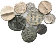 ANCIENT BRONZE COINS AND LEAD SEALS .SOLD AS SEEN.NO RETURN.