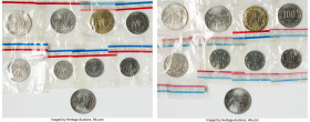 French Colony 9-Piece Lot of Assorted Essai Issues UNC, Paris mint. Eight of the nine coins in this lot are sealed in Paris Mint packaging. Sold as is...
