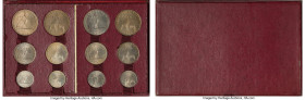French Colony 12-Piece Lot of Assorted nickel-bronze Essai Issues 1948 UNC, Paris mint. This is a joint (double ) set of French Oceania and New Caledo...