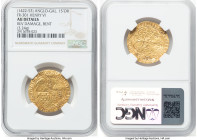 Anglo-Gallic. Henry VI (1422-1461) gold Salut d'Or ND (1422-1453) AU Details (Reverse Damage, Bent) NGC, Fr-301, Dup-443a. 3.24gm. HID09801242017 © 20...