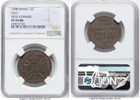Lille. Siege 20 Sols 1708 VF35 Brown NGC, KM7. Struck during the siege of Lille, which resulted in the French surrender of the city to Austrian forces...