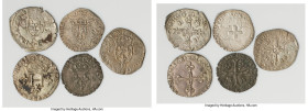 5-Piece Lot of Assorted billon Hammered Issues, See pictures for rulers, types, and condition. Sold as is, no returns. HID09801242017 © 2024 Heritage ...