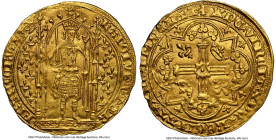 Charles V gold Franc à pied ND (1364-1380) MS64 NGC, Uncertain mint, Fr-284, Dup-360. 3.83gm. Exquisitely preserved, this piece boasts an exceptional ...