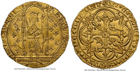Charles V gold Franc à pied ND (1364-1380) MS64 NGC, Uncertain mint, Fr-284. 3.81gm. Radiant luster abounds on this premium example. HID09801242017 © ...