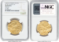 Charles VII gold Ecu d'Or ND (1422-1461) AU Details (Tooled) NGC, Fr-307, Dup-511. 3.18gm. HID09801242017 © 2024 Heritage Auctions | All Rights Reserv...