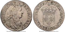 Louis XIV 1/2 Ecu 1672-A AU Details (Mount Removed, Cleaned) NGC, Paris mint, KM225.1, Gad-174. HID09801242017 © 2024 Heritage Auctions | All Rights R...