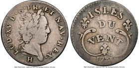 Isles du Vent. French Protectorate - Louis XV 12 Sols 1731-H Fine 12 NGC, La Rochelle mint, KM-C2, Lec-8. HID09801242017 © 2024 Heritage Auctions | Al...