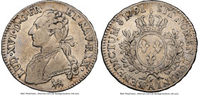 Louis XVI 1/2 Ecu 1791-A XF Details (Cleaned) NGC, Paris mint, KM562, Gad-355. Leopard, with dot variety. 2nd semester. HID09801242017 © 2024 Heritage...