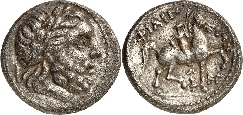 MAKEDONIEN. 
KÖNIGREICH. 
Philippos II. 359-336 v. Chr. Tetradrachmon, postum ...