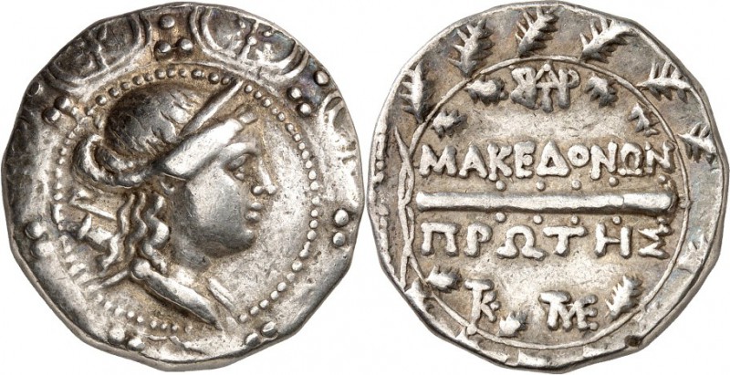 MAKEDONIEN. 
UNTER DEN RÖMERN. 
Anonym 168-146 v. Chr. Tetradrachmon (158/150 ...