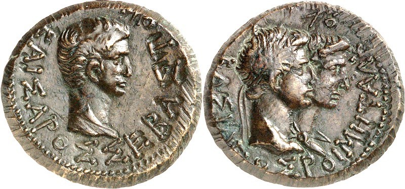 THRAKIEN. 
KLIENTEL-KÖNIGREICH. 
Roemetalkes II. mit Tiberius 19-36. AE-23mm B...