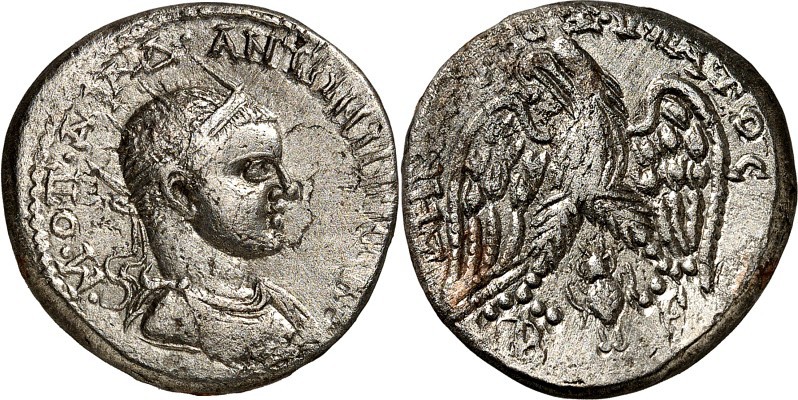 SYRIEN. 
KYRRHESTIKE / BEROIA. 
Diadumenianus 217-218. Tetradrachme 12,8g. Dra...