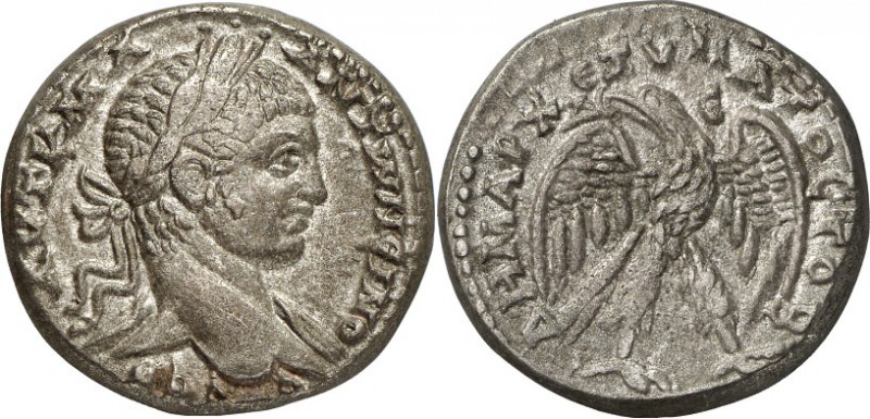 SYRIEN. 
SELEUKIS und PIEREIA / ANTIOCHEIA (Antakya). 
Elagabalus 218-222. Tet...