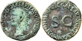 RÖMISCHES KAISERREICH. 
Germanicus, Vater d. Caligula, Bruder d. Claudius 15 v. Chr. -19 n. Chr. AE-As, postum unter Caligula (37/38) 13,22g. Kopf n....