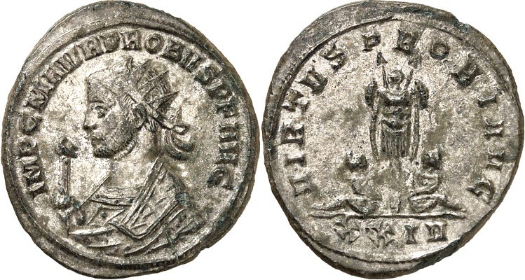 RÖMISCHES KAISERREICH. 
PROBUS 276-282. Bi-Antoninian (277) 3,46g, Siscia. Büst...