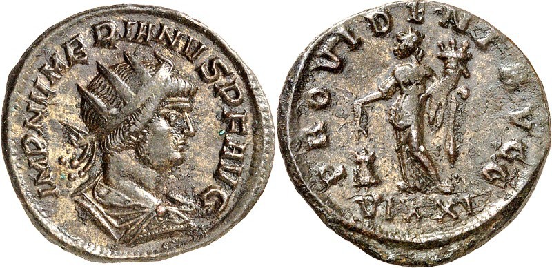 RÖMISCHES KAISERREICH. 
NUMERIANUS Augustus (282-)283-284. AE-Antoninian 4,03g,...