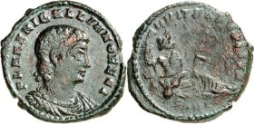 RÖMISCHES KAISERREICH. 
Hanniballianus Rex 335-337. AE-Minutus 15mm 1,40g, Konstantinopel, 6. Off. Paludamentbüste n.r. FL HANNIBALLIANO REGI / SE-CV...
