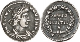 RÖMISCHES KAISERREICH. 
IULIANUS II. Augustus 360/361-363. Siliqua (360/363) 2,30g, Trier. Paludamentbüste m. Perlendiadem n.r. D&nbsp;N CL IVLI-ANVS...