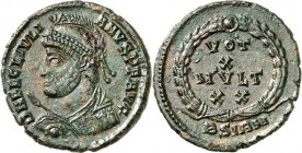RÖMISCHES KAISERREICH. 
IULIANUS II. Augustus 360/361-363. AE-Centenionalis 20mm 3,12g, Sirmium, 2.Offizin. Büste mit Panzer, Paludamentum, Helm, Sch...