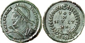 RÖMISCHES KAISERREICH. 
IULIANUS II. Augustus 360/361-363. AE-Centenionalis 19/22mm 2,46g, Konstantinopel. Büste mit Panzer, Helm, Perlendiadem, Schi...