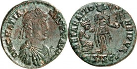 RÖMISCHES KAISERREICH. 
GRATIANUS 367-383. AE-Maiorina 23mm (378/383) 4,71g, Siscia, 2. Offizin. Büste mit Panzer, Paludamentum und Perlendiadem n.r....
