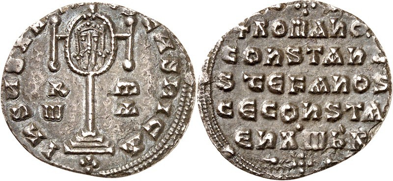 BYZANZ. 
ROMANOS I. mit KONST.VII., STEPHAN. u. CHRISTOPH. 924-931. Miliarision...