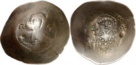 BYZANZ. 
IOHANNES II. Komnenos 1118-1143. Bi-Aspron Trachy (1122/1143) 3,53g, Konstantinopel. Christkönig thront segnend v.v. IC - XC / Kaiserbrb mit...