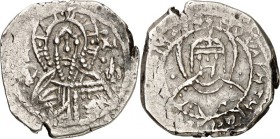 BYZANZ. 
MANUEL II. Palaiologos 1391-1423. Stavraton (1403/25) 7,19g, Konstantinopel. Christkönigsbüste v.v. zw. IC - XC / Nimb. Büste v.v. S.&nbsp; ...