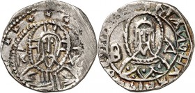 BYZANZ. 
MANUEL II. Palaiologos 1391-1423. Hemistavraton (1/4&nbsp;Hyperpyron) (1403/25) 3,58g, Konstantinopel. Christkönigsbüste v.v.; IC - XC / + M...