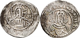 BYZANZ. 
IOHANNES VII. Palaiologos 1399-1403. Hemistavraton (1/4 Hyperpyron) 3,78g, Konstantinopel. Christkönigsbüste v.v. IC - XC; außen C - P im 16...